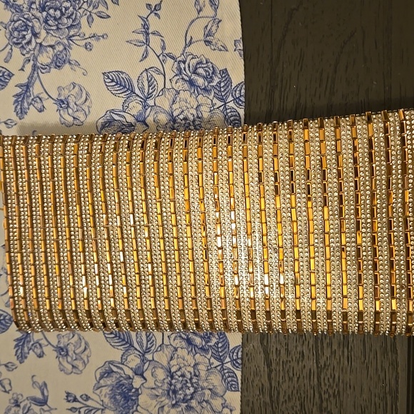 Nina Rose Gold And Silver Elegant Clutch - Picture 17 of 17